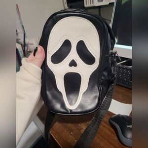 Edgy Black and White Scream Purse